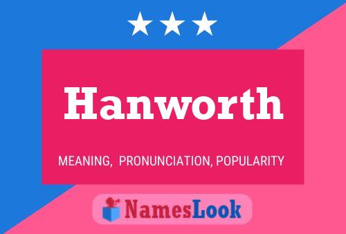 ملصق اسم Hanworth