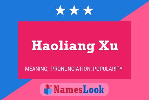 ملصق اسم Haoliang Xu