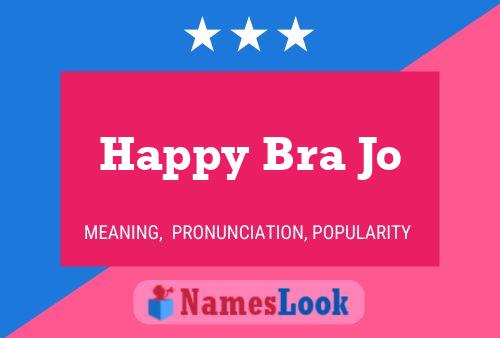 ملصق اسم Happy Bra Jo