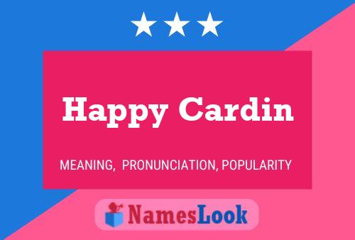 ملصق اسم Happy Cardin