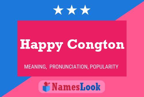 ملصق اسم Happy Congton