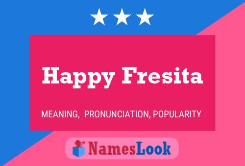 ملصق اسم Happy Fresita