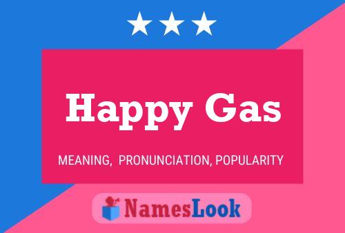 ملصق اسم Happy Gas