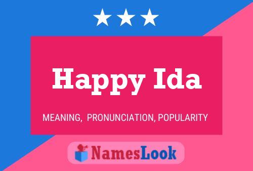 ملصق اسم Happy Ida