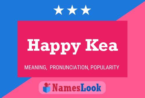 ملصق اسم Happy Kea