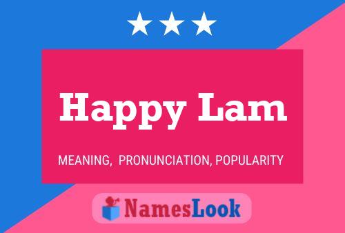 ملصق اسم Happy Lam