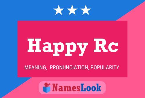 ملصق اسم Happy Rc