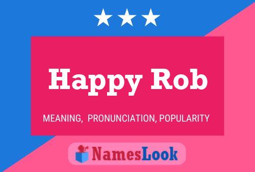 ملصق اسم Happy Rob