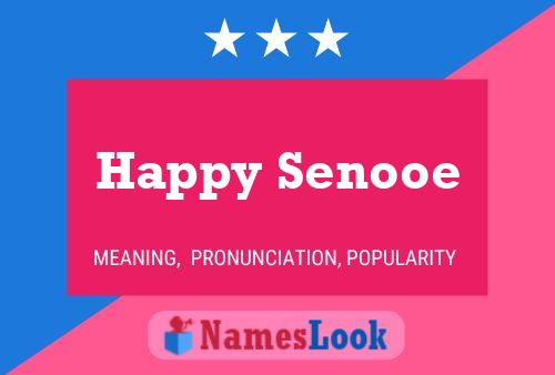 ملصق اسم Happy Senooe