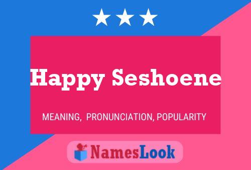 ملصق اسم Happy Seshoene