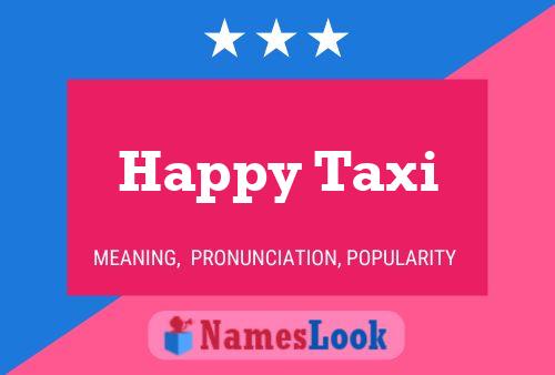 ملصق اسم Happy Taxi