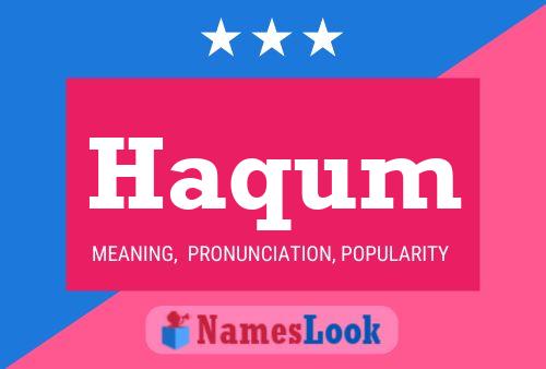 ملصق اسم Haqum