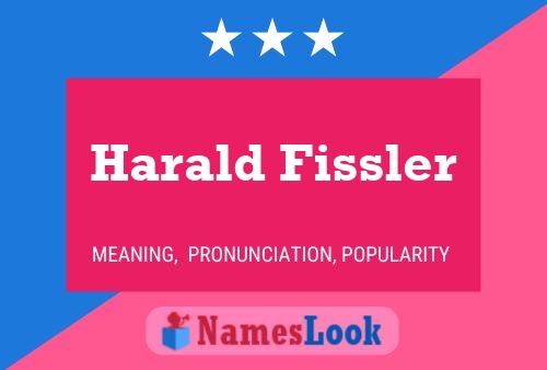 ملصق اسم Harald Fissler