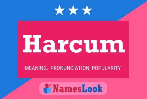 ملصق اسم Harcum