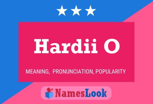 ملصق اسم Hardii O