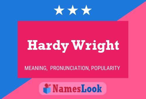 ملصق اسم Hardy Wright