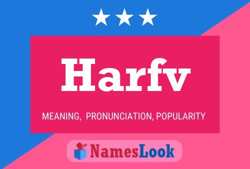 ملصق اسم Harfv