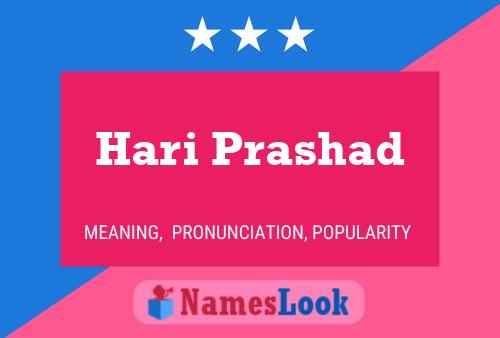 ملصق اسم Hari Prashad