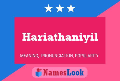 ملصق اسم Hariathaniyil