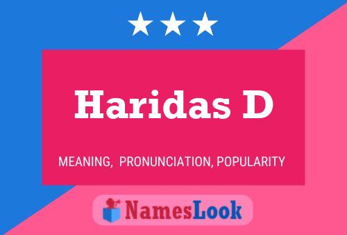 ملصق اسم Haridas D