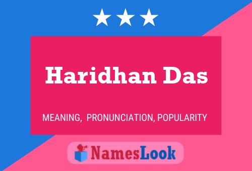 ملصق اسم Haridhan Das