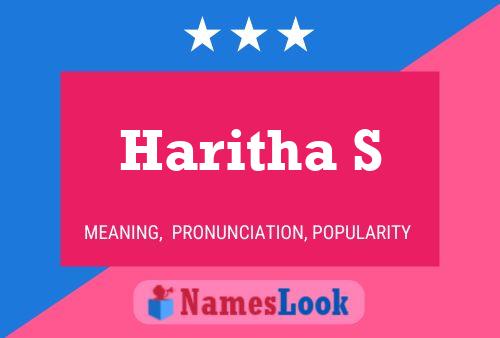 ملصق اسم Haritha S