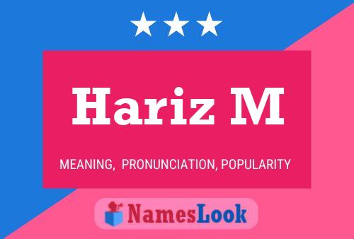 ملصق اسم Hariz M