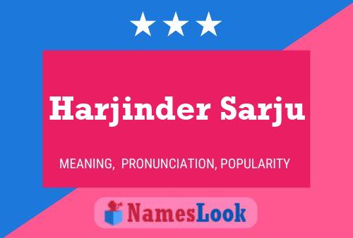 ملصق اسم Harjinder Sarju