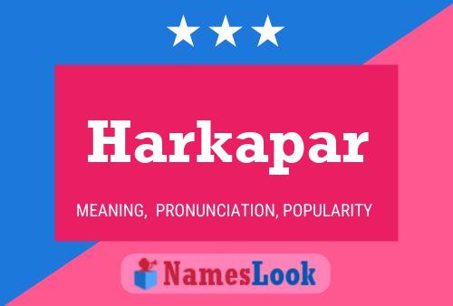 ملصق اسم Harkapar