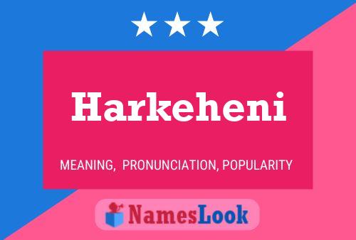 ملصق اسم Harkeheni