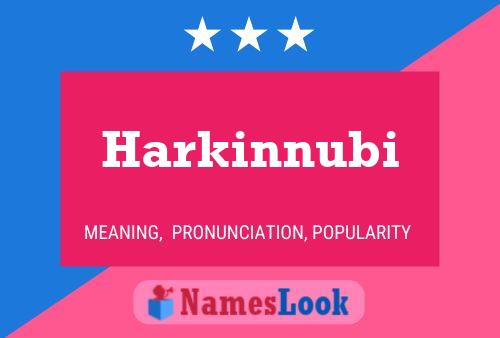 ملصق اسم Harkinnubi