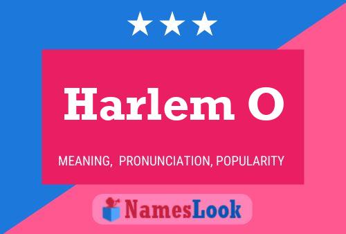 ملصق اسم Harlem O