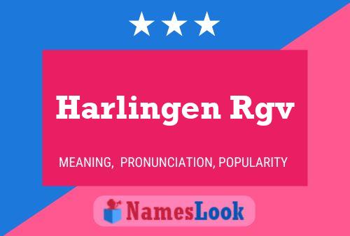 ملصق اسم Harlingen Rgv