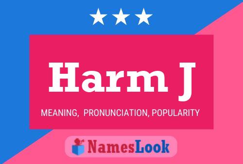 ملصق اسم Harm J