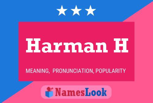 ملصق اسم Harman H