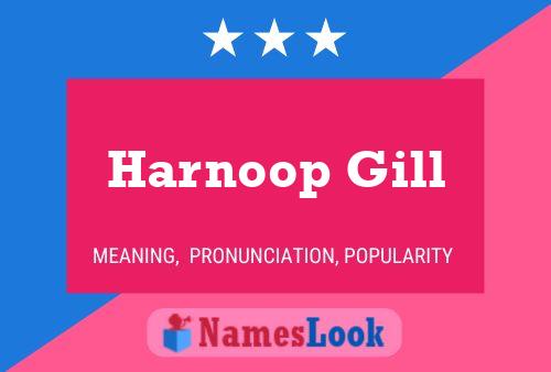 ملصق اسم Harnoop Gill