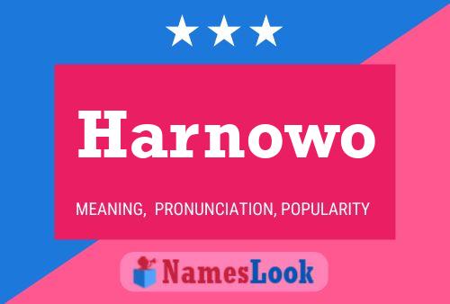 ملصق اسم Harnowo