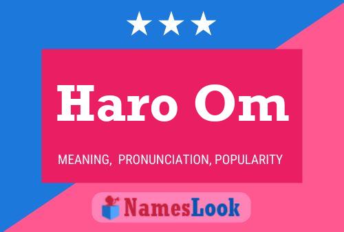 ملصق اسم Haro Om