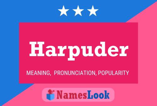 ملصق اسم Harpuder