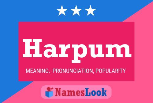 ملصق اسم Harpum