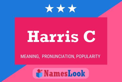 ملصق اسم Harris C