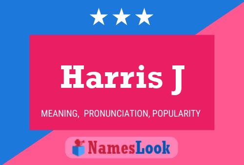 ملصق اسم Harris J