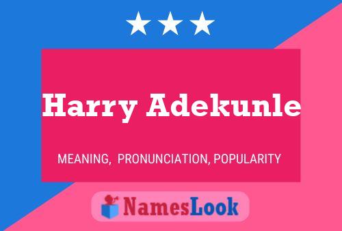 ملصق اسم Harry Adekunle