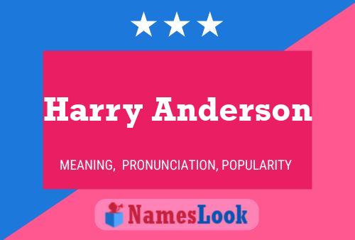 ملصق اسم Harry Anderson