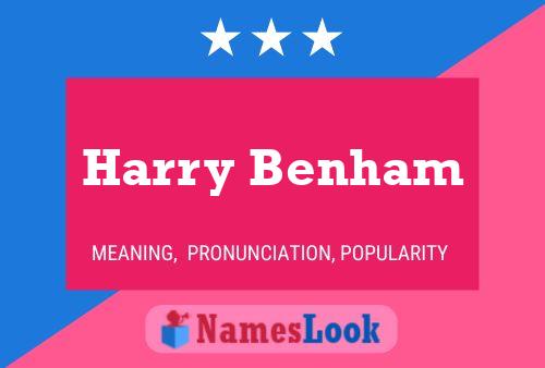 ملصق اسم Harry Benham