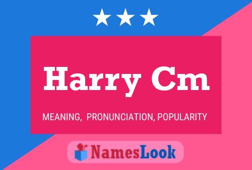 ملصق اسم Harry Cm