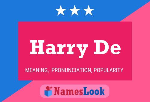 ملصق اسم Harry De