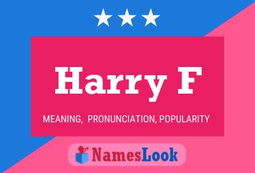 ملصق اسم Harry F