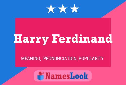 ملصق اسم Harry Ferdinand