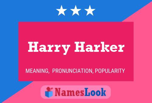 ملصق اسم Harry Harker